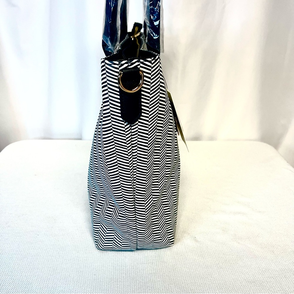 HOST PICK Trina Turk Double-Handle Chevron Tote with Detachable Shoulder Strap - Picture 8 of 15